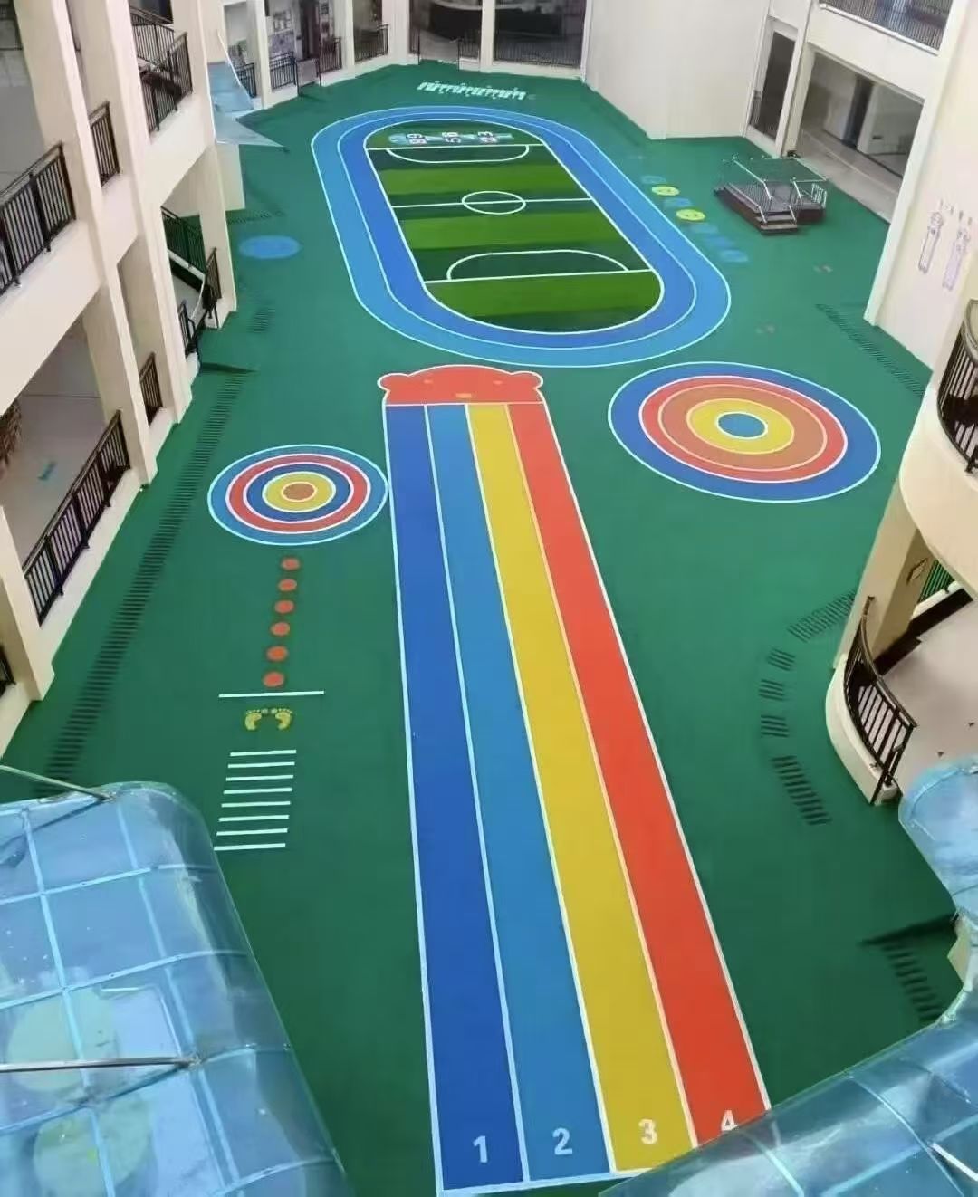 通辽市幼儿园塑胶跑道半预制型跑道 - 一站式服务